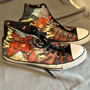Converse All Star Marvel Flash Shoes Men’s Sz 8 Women’s 10 41.5